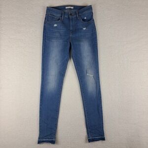 Levi's 721 Jeans Womens 29x32 High Rise Skinny Medium‎ Wash Blue